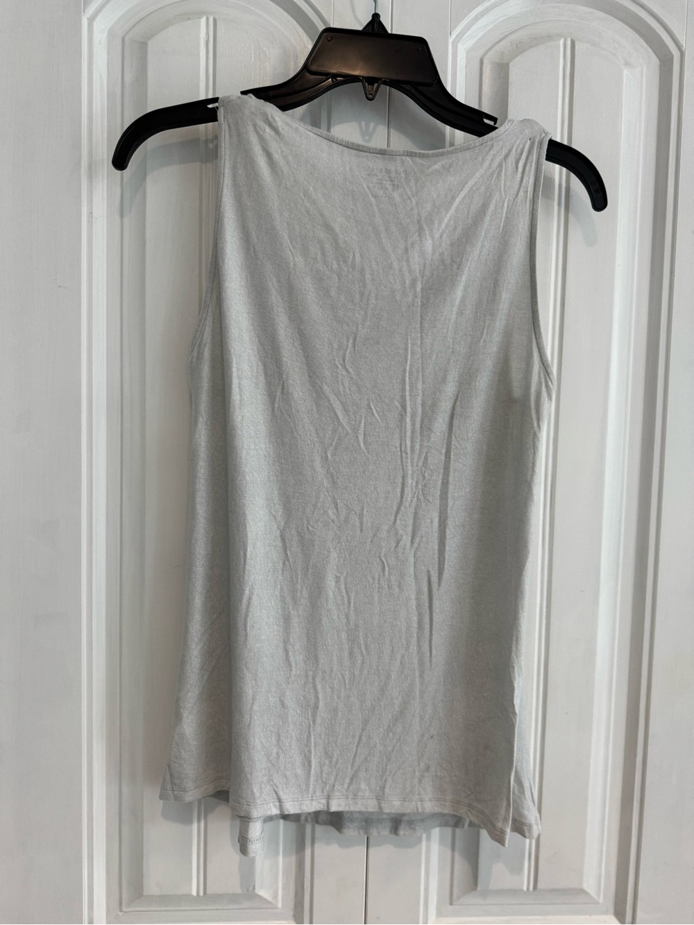 Holt Renfrew Beautiful Silver Cowl Neck Tank Top - Women size s to m - Picture 2 of 4